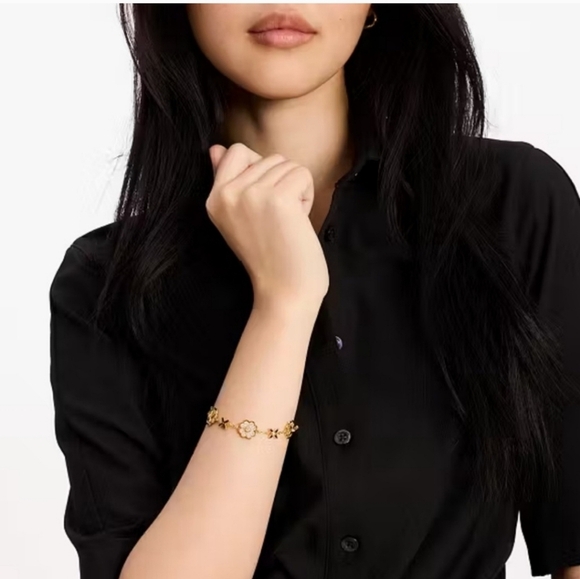 🔹️Kate Spade 🔹️ Gold Heritage Bloom Line Bracelet - Picture 6 of 8